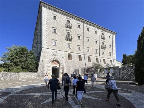 Monte Cassino Italy September Entrance Gate Of The