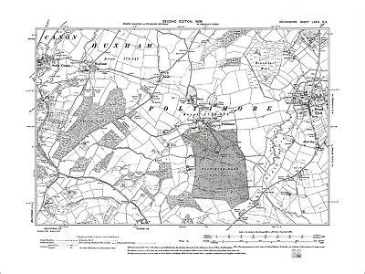 Broad Clyst Poltimore Stoke Canon Huxham Old Map Devon 1906 68SE