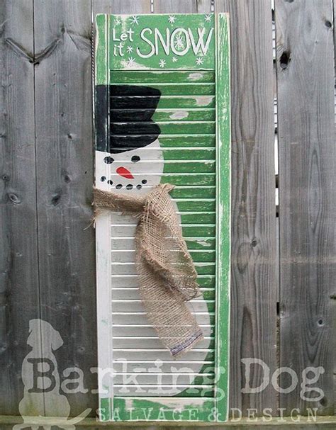 Frosty The Snowman Wooden Shutter Repurpose Artofit