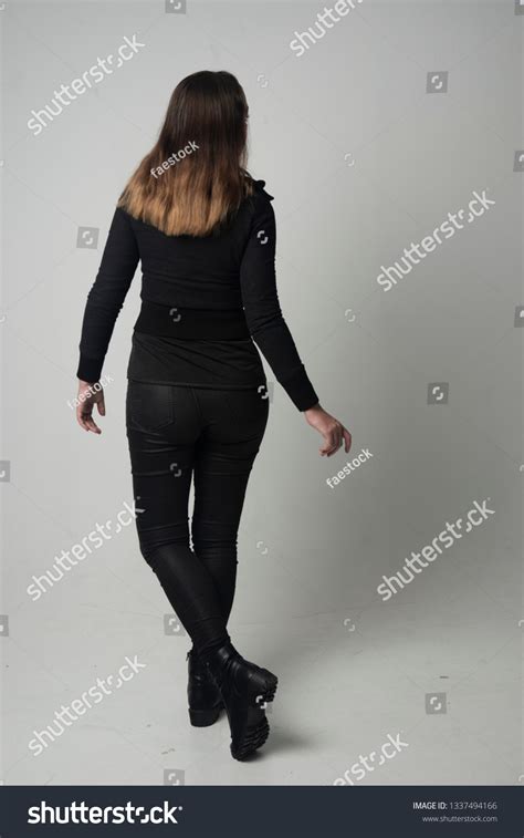 Full Length Portrait Brunette Girl Wearing Stock Photo 1337494166 Shutterstock