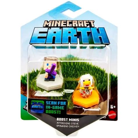 Minecraft Earth Boost Minis Crafting Steve Mini Figure Mattel Toys Toywiz