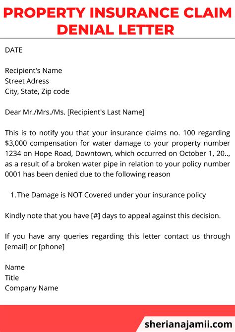 Insurance Claim Denial Letter 2025 Guide Free Samples Sheria Na Jamii