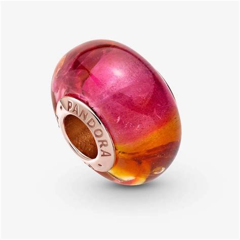 Glitzernder Sonnenuntergang Murano Glas Charm von PANDORA Schönes