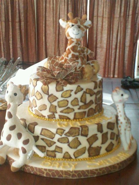 Giraffe Baby Shower Cake