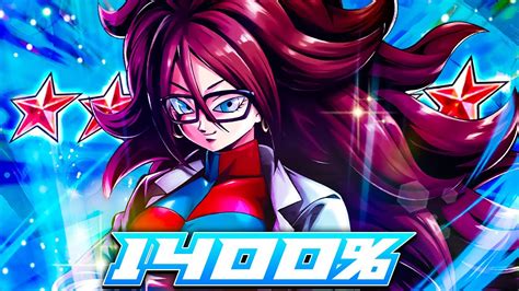 Dragon Ball Legends ZENKAI 7 1400 14 STAR BLU ANDROID 21 SHE