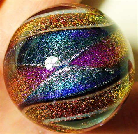 Glitter Girl Glass Dichroic Marble Glass Marbles Glitter Girl Paperweights