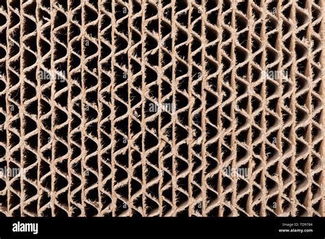 Cross Section Of Cardboard Corrugated Pattern As Baskground And Texture