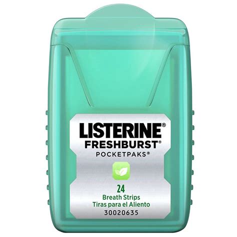 Listerine Cool Mint Pocket Paks Breath Freshener Strips Count Price