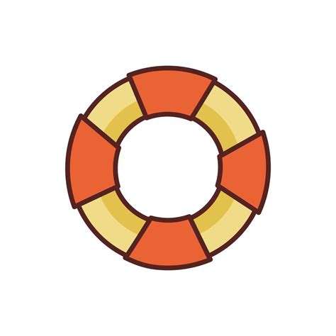 Lifeguard Float Line Color Style Icon 2661862 Vector Art At Vecteezy