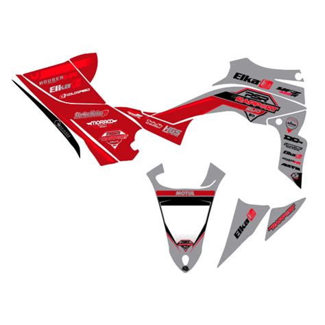 Kit D Co Quad Replica By Rapport Yamaha Yfz R Gris Rouge K