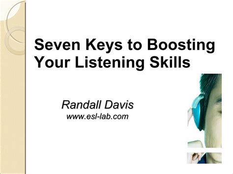 Pdf Seven Keys To Boosting Your Listening Skills Esl · Seven Keys To Boosting Your