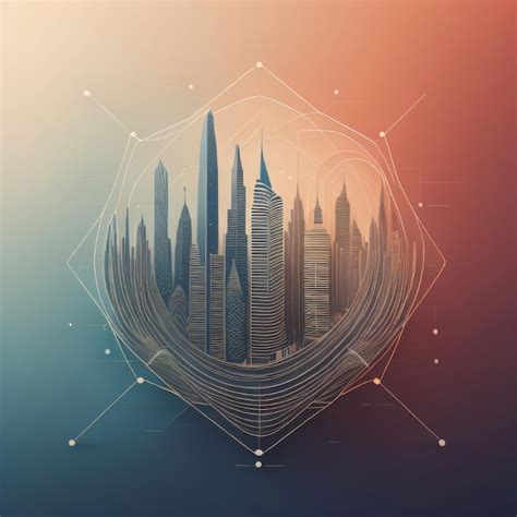 Premium AI Image | A heart with the word skyscrapers in the center