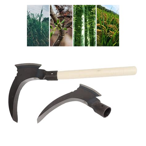 Handheld Sickle High Manganese Steel Double Scythe Multifunctional