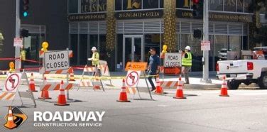 Road Barricades Traffic Control • Roadway Construction Service