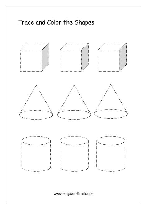 Cone Shape Tracing Worksheets Name Tracing Generator Free