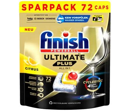 Finish ultimate plus All in 1 citrus kapsułki do zmywarki 72 szt Niemcy