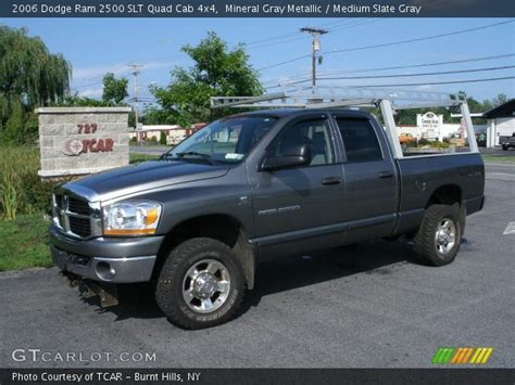 Mineral Gray Metallic 2006 Dodge Ram 2500 Slt Quad Cab 4x4 Medium Slate Gray Interior