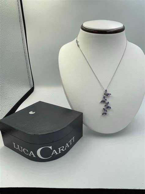 Luca Carati 18 Carati Oro Bianco Collana Con Pendente Catawiki