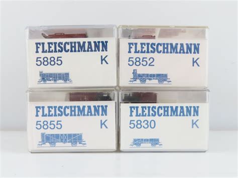 Fleischmann H0 5830 5852 5885 5855 Modeltrein Goederenwagon 5