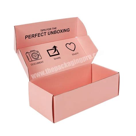 Custom Logo Printing Tuck Top Corrugated Cardboard Packaging Shipping