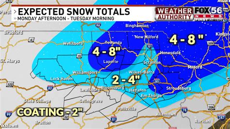 Monday Evening Update Winter Storm Impacting Central And Northeast Pa