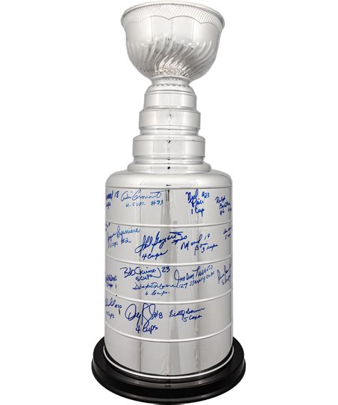 Lot Detail - Huge Stanley Cup Replica Signed by 29 Montreal Canadiens ...