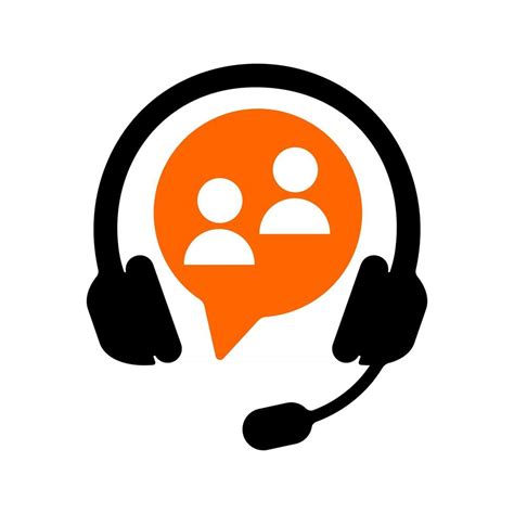 Customer Support Online Service Icon Call Center Sign With Headset