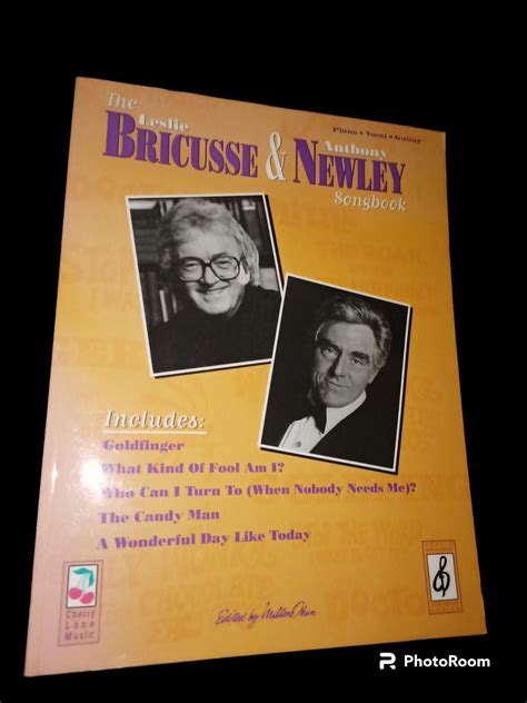 1996 Leslie Bricusse And Anthony Newly Songbook Piano Vocal Guitar Ebay