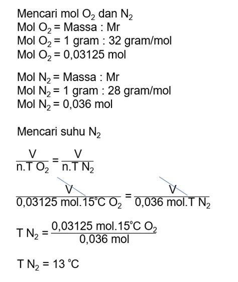 Massa Molekul Relatif O 2 Dan N 2 Berturut Turut