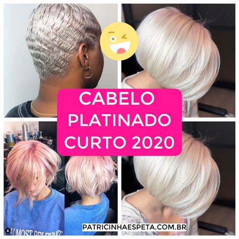 Cabelo Platinado Curto 2020 Tendências De Cortes Cores Fotos