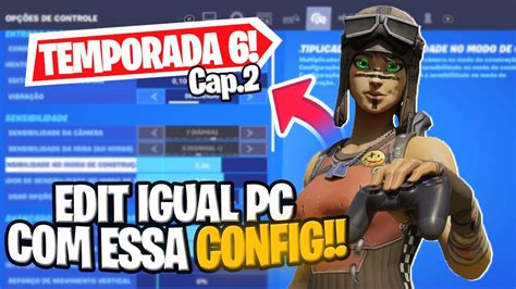 MELHOR CONFIGURAÇÃO E SENSIBILIDADE DE FORTNITE PRA SEASON 6 PARA