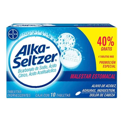 Alka Seltzer 10 tabletas efervescentes | Walmart