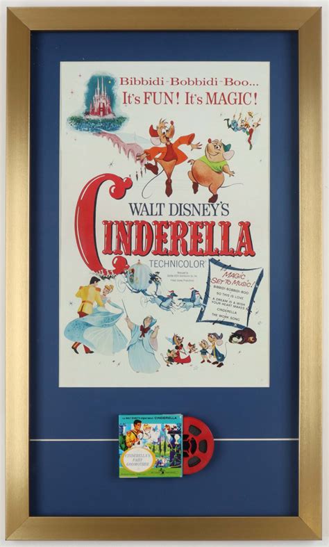 Walt Disney's "Cinderella" Custom Framed Movie Poster with Vintage ...