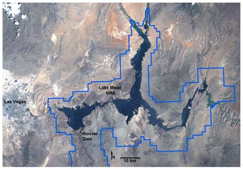 Visualization Of Lake Mead Surface Area Changes From 1972 To 2009