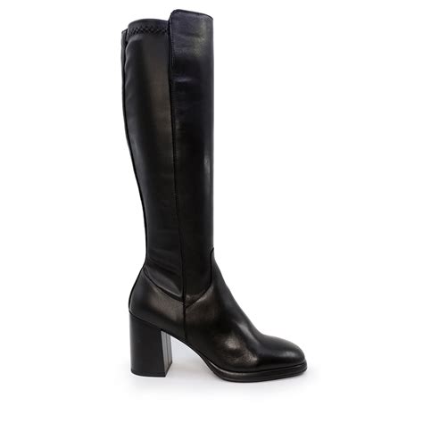 Benvenuti Cizme Femei Benvenuti Negre Din Piele Cu Toc 514dc5815n