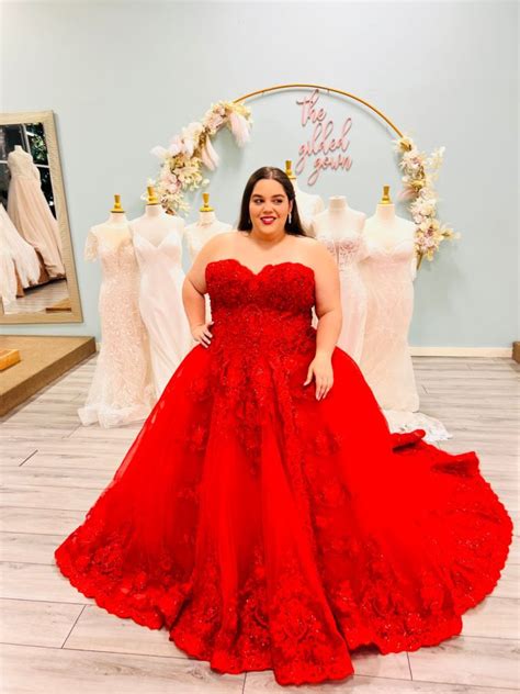 Stunning Red Wedding Dresses At The Gilded Gown The Gilded Gown