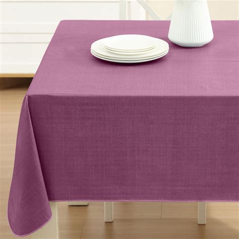 Home Bargains Plus Rectangle Vinyl Tablecloth With Flannel Backing