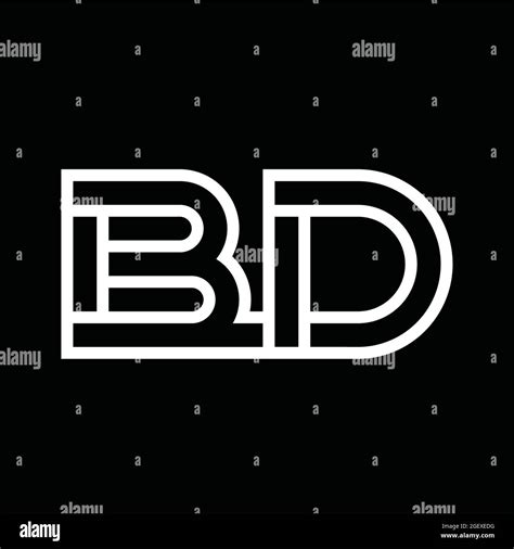 Bd Initials Logo Stock Vector Images Alamy