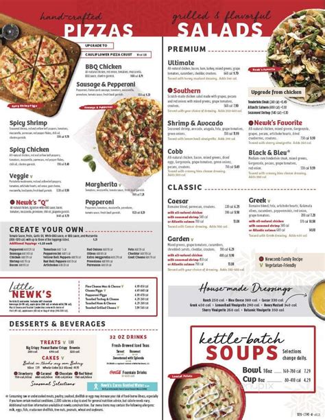 Newk S Printable Menu