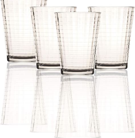 Amazon Circleware Matrix Juice Drinking Glasses 4 Piece Set