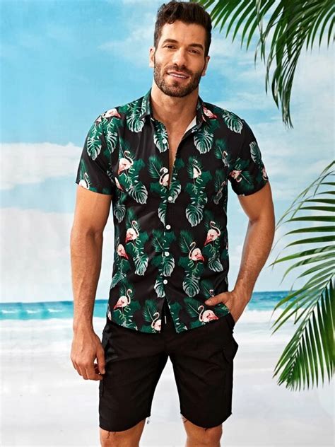 Shein Mens Hawaiian Shirts Helena Beard