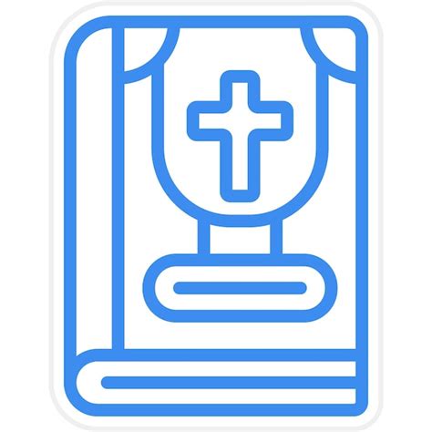 Dise O Vectorial Del Estilo Del Icono De La Biblia Vector Premium