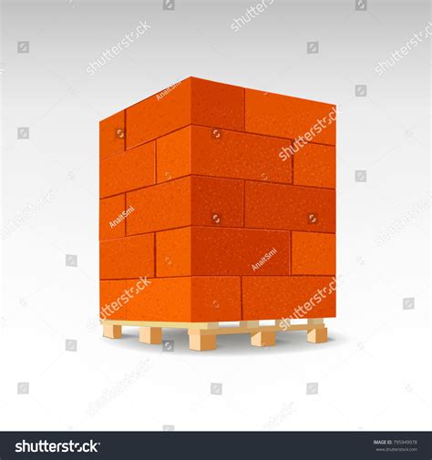 Aerated Autoclaved Concrete Block Isolated Foam Royalty Free Stock Vector 795949978