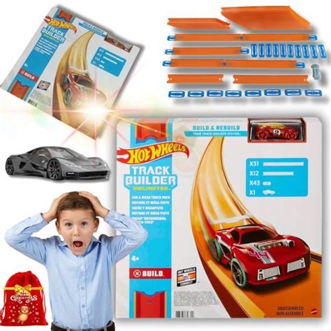 Tor Samochodowy Hot Wheels Track Builder Mega Zestaw Zabawka Ftl Prezent Hot Wheels Sklep