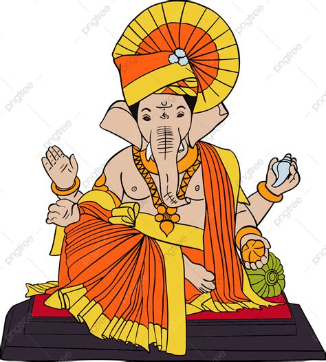 Ganpati Vector Png Images Ganpati Vector Design For Poster Ganesh