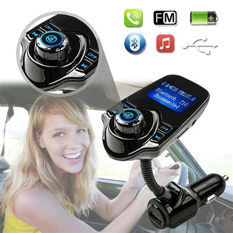 Ry แฮนด์ฟรี Bluetooth Car Kit เครื่องเล่นเพลง Mp3 เครื่องส่งสัญญาณ Fm 5