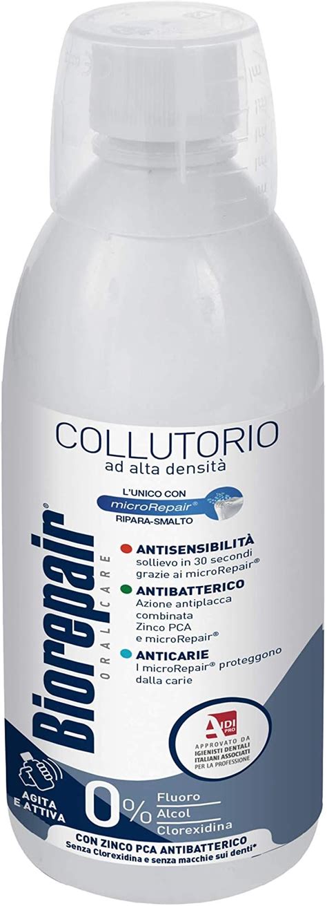 Amazon.com: Biorepair: " Collutorio " Mouthwash with Antibacterical ...