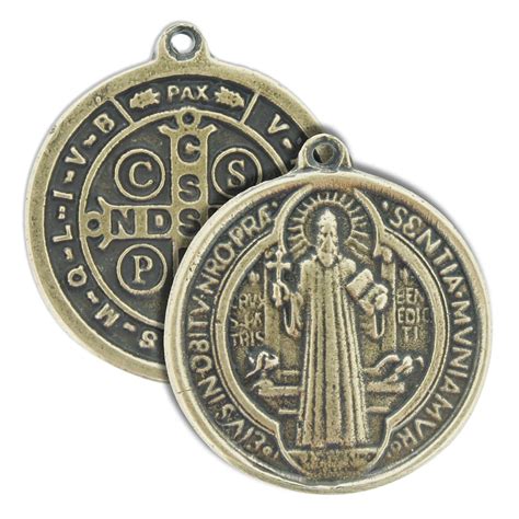 Medalha de São Bento Ouro Velho 32mm Universo Religioso