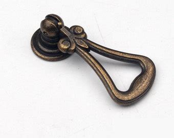 Antique Silver Dresser Drawer Pull Handles Knob Metal Drop Etsy