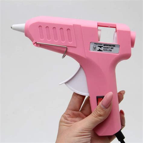 Pistola Para Cola Quente Arte Punto 40W Rosa Bivolt